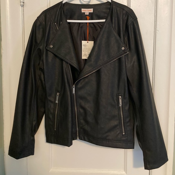 Target Knox Rose Faux Leather Jacket - Large - Picture 2 of 7